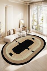 Conceptum Hypnose Carpet (80 x 120) Black Sftkece045-Oval