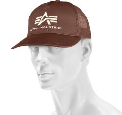 Alpha Industries Șapcă cu cozoroc Alpha Industries Basic Trucker Cap - Powder Brown