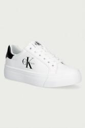 Calvin Klein VULC FLATFORM LACEUP LOW LTH sneakers pentru femei din piele 9BY2-OBDUDL_00X (HW0HW03159YAF)