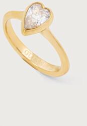 Guess inel pentru femei din oțel inoxidabil CRYSTAL LOVE 9BY2-AKDYZK_GLD (JUBR06.363JW)
