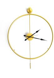 Wallity Dekoratív Fém Falióra Arany Mclock-00101