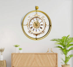 Wallity Decorative Metal Wall Clock Gold Mclock-00120