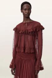 AllSaints bluză cu volane pentru femei din dantelă UNRULY SUSIE LS TEE 9BY2-BDDZK7_83X (W065PE)
