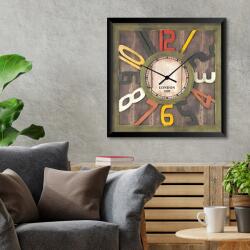 Wallity Decorative MDF Clock Multicolor STMDF07201