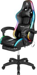 Krüger&Matz Scaun de gaming Kruger&Matz GX-150, negru, LED, masaj în 7 puncte (L-KM0790-BLED-)