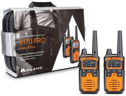 Midland Stații radio PMR Midland XT70 Pro cu încărcător și căști L-XT70PRO (XT70PRO) Statii radio
