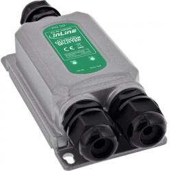 InLine Splitter PoE++ IK10 60W/12V 1 Gb/s pentru exterior IP67, InLine IL44432G (IL44432G)