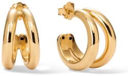 BERRIES cercei pentru femei argint placat cu aur DOUBLE LOOPS Earrings 9BY2-AKDYP4_GLD (K0004G)