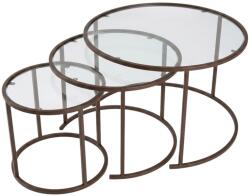 Hanah Home Coffee Table Set Brown Brown-Trs-80-60-42-Nrd-Srk