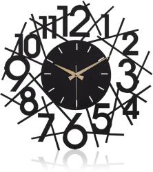 Wallity Decorative Metal Wall Clock Black Lineal - Black - 1