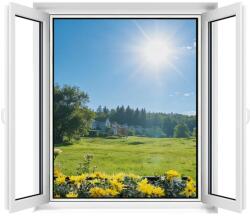 Apalus Ablakszúnyogháló 120x240 cm, Fekete, 2 db - Tépőzáras Rögzítés, Vágható, Mosható, Könnyen Szerelhető, Vágó és Segédeszköz Mellékelve