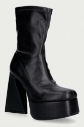 Koi Footwear botine cu platformă pentru femei Rakot Heeled Black Ankle Boots 9BY2-OBDUD8_99X