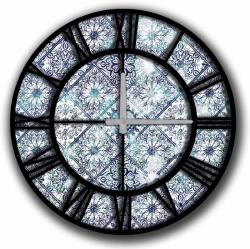 Wallity Decorative MDF Clock Multicolor 5050MS-084