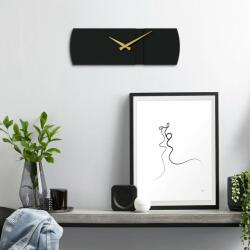 Wallity Dekoratív Fekete Arany Origami Fém Falióra - APS097