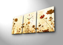 Wallity Decorative Canvas Wall Clock (3 Pieces) Multicolor 3P3040CS-55