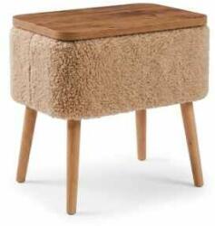 Hanah Home Nightstand Beige Natural Puf02Peka02 - Beige