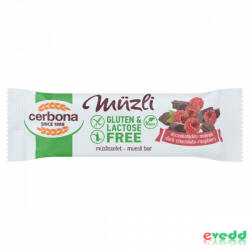 Cerbona Gluténm. Müzliszelet 35Gr Étcsokis-málnás Szavatosság: 2026.10. 01