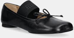 MM6 Maison Margiela bőr balerina cipő - fekete Női 38.5