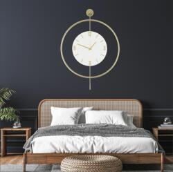Wallity Dekoratív Fém Falióra Arany Mclock-00111
