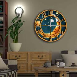 Wallity Decorative MDF Clock Multicolor 5050MS-083