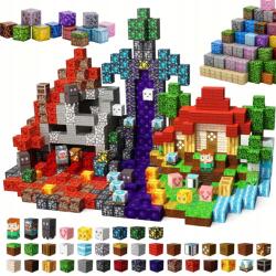 KONAVE Mágneses építőkockák Mix Kocka Blokkok 278 db-os építőkocka szett +6 db figura (Klocki magnetyczne Mix SZEŚCIANY BLOKI zestaw)