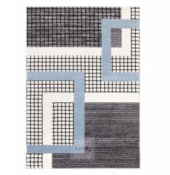 Family fabrics Spazzio modern szőnyeg kék 120 x 170 geometrikus minta (Dywan nowoczesny )