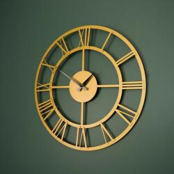 Wallity Decorative Metal Wall Clock Gold Roman Metal Wall Clock - APS035