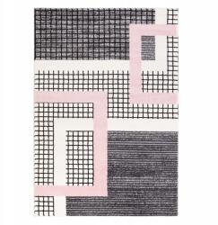 Family fabrics Spazzio modern szőnyeg rózsaszín 120 x 170 geometrikus minta (Dywan nowoczesny Spazzio różowy - 120 x 170)