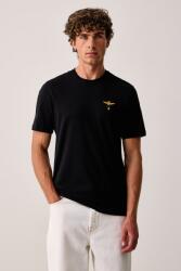 Aeronautica Militare férfi pamut póló - fekete L - answear - 17 990 Ft