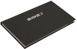 Realsystem Zsebnaptár REALSYSTEM Carbon fekvő fehér lapos acél 2027 (5711-81) - robbitairodaszer