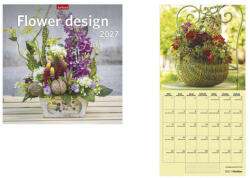 TopTimer Falinaptár TOPTIMER T098 290x580mm álló Flower 2027 (T9800-27A) - robbitairodaszer