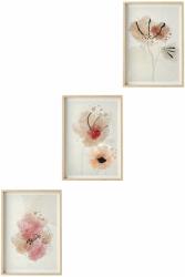  Wallity Dekoratív keretes MDF kép (3 darabos) Többszínű Huhu205 - 30 x 40