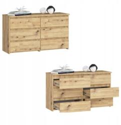 AKORD Komód szekrény CL100 6 fiókos artisan Akd (KOMMCL1006SZARTPK)