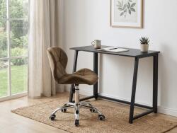  Set pentru birou ZARIMO masa 80x40 cm, negru + fotoliu AVOLA VELVET, maro