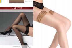 Marilyn Női önhordó harisnya dekoratív pántokkal Coco Vena Bézs 3/4