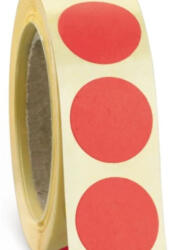  Etikett címke, 38mm, körcímke tekercses 1000 db/tekercs fluo piros (67718) - cartridge