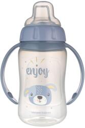 Canpol babies Pahar de tranziție cu duză din silicon și mânere 320 ml 56/512_blu2