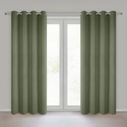 Takoy Sima sötétítő függöny olivaszínű 140x250 cm ringlivel - NERISA