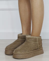 SOFILINE Ghete dama kaki cu pietricele PU-15 M4 (PU-15KHAKI-38)