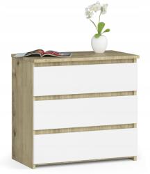 AKORD Éjjeliszekrény CL3 artisan-fehér éjjeli asztal 60cm Akd (CL3ARTISAN-BIAŁY)