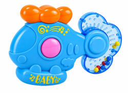 BabyBruin Zenélő, világító helikopter csörgő - Kék (55044163-kek)