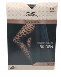 Gatta Mintás harisnyanadrág Gatta 50den fekete Nero mintás 30-as méret 3 M (5900042217525)