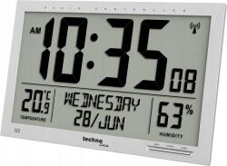 Technoline techno line WS8013 Rádiós falióra Jumbo LCD hőmérséklet ezüst (WS 8013)