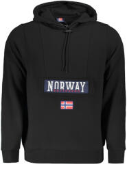 Norway 1963 Norvégia 1963-as Fekete Férfi Cipzár Nélküli Póló (849429_neblack_s)