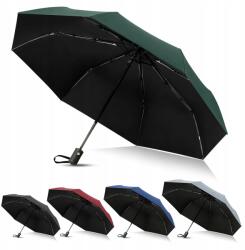  Kompakt, automatikus, összecsukható esernyő, 8 bordával - sötétzöld (Parasol automatyczny składany)