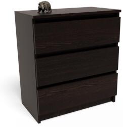 Matkam Komód szekrény P3 EX3 wenge 3 fiókos lemez 18mm (P3EX3WENGE)