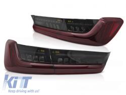  LED hátsó lámpa szett BMW 3-as G20 sedan 2019-2022, piros füstös alap, bal és jobb (ABBMTX6010156)