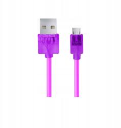 Esperanza EB185V Esperanza Micro Usb Kábel 2.0 A-b M/M 1.5M Lila Átlátszó (EB185V)