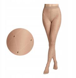 Marilyn Női harisnyanadrág 20 den mintás 5-XL Allure G007 bézs Marilyn (rajstopy damskie wzorzyste)