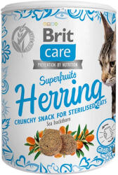 Brit BRIT Care Snack Superfruits, Herring și Catina, recompense fără cereale pisici sterilizate, 100g